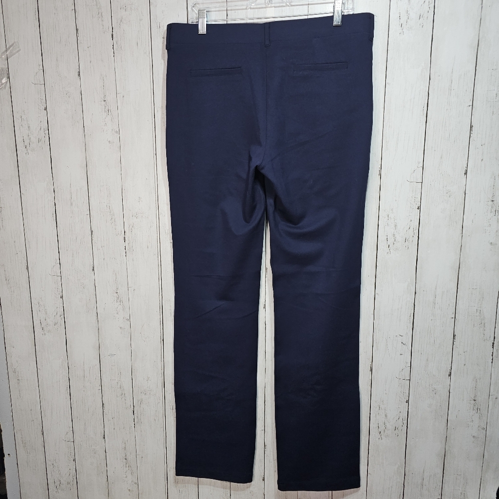 Betabrand Straight-Leg Classic Dress Pant Yoga Navy Blue Pants Size XL Long. - Picture 6 of 7